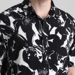 Jack & Jones Jet Black Regular Fit Printed Shirt image 5