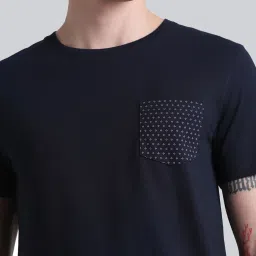 Jack & Jones Navy Blue Slim Fit T-Shirt image 5