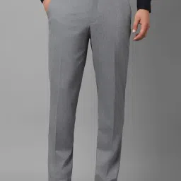 Louis Philippe Grey Slim Fit Trousers-picture-39