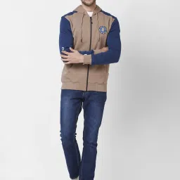 Giordano Fired Brick Regular Fit Colour Block Hooded Sweatshirt image 5