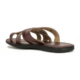 Hush Puppies by Bata Men's Brown Cross Strap Sandals image 5
