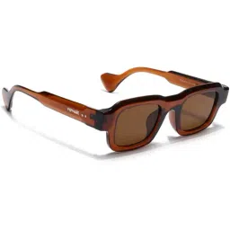 Voyage Brown UV Protection Rectangular Unisex Sunglasses-picture-25