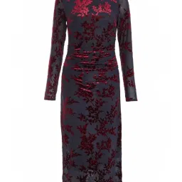 Quiz Red Floral Printed Dress image 5