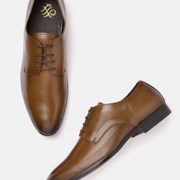 House of Pataudi Men Textured Detail Formal Derbys-picture-11