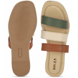 Paragon Women's Tan Casual Sandals image 5