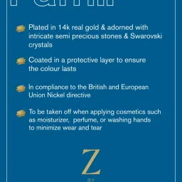 Accessorize London Real Gold-Plated Z Heirloom Malachite Charm Drop Earrings image 5