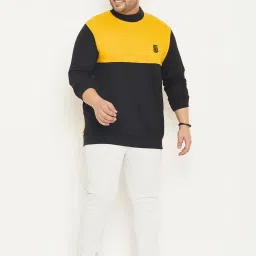 bigbanana Black Regular Fit Cotton Plus Size Sweatshirt image 5