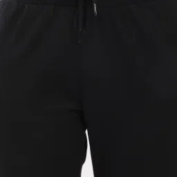 R&B Black Cotton Mid Rise Joggers image 4