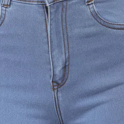 Miss Chase Blue Skinny High Rise Distressed Regular Denim Jeans image 5