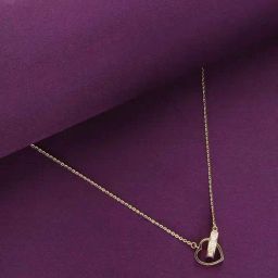 Kai Jewel Sterling Silver Gold Entwined Hearts Necklace-picture-27