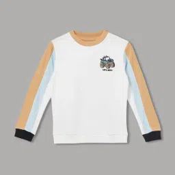 Fame Forever by Lifestyle Boys White Cotton Printed Sweatshirt-picture-22