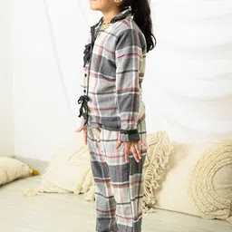 Fairies Forever Girls Checked Cotton Shirt With Pyjamas image 4