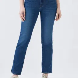 Spykar Mid Blue Solid Mid Rise Jeans-image-55