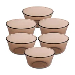 Duralex 'Lys' Brown Glass 10.5 cm Table Serving Bowl (0.25 L) - Set of 6 image 4