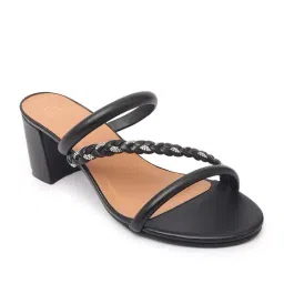 Carlton London Women's Black Casual Sandals image 2