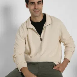 American Eagle Beige Regular Fit Sweatshirt image 4
