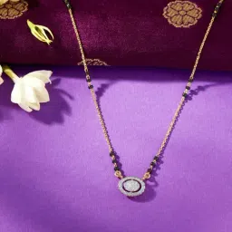 P.N.Gadgil Jewellers 18 KT Yellow Gold & Diamond Modern Mangalsutra For Woman-picture-29
