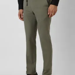 Van Heusen Green Skinny Fit Trousers image 3