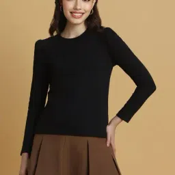 Forever 21 Black Regular Fit Sweatshirt-image-54