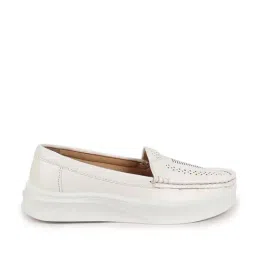 Fausto Women's White Casual Loafers-picture-33