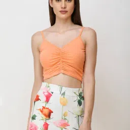 Scorpius Orange Regular Fit Crop Top-picture-9