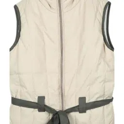 Monte Carlo Kids White & Beige Solid Reversible Jacket image 5