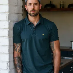 WROGN Pure Cotton Short Sleeves Polo Collar Slim Fit T-shirt-picture-53