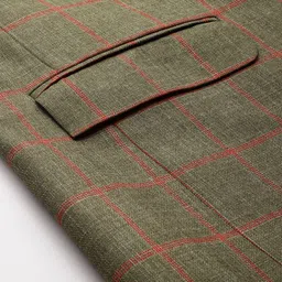 ESSAS club Checked Single-Breasted Slim Fit Casual Blazer image 5