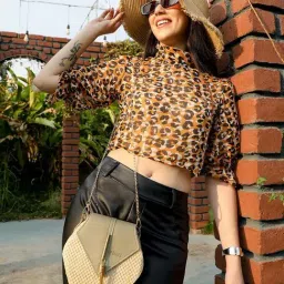 Pinacolada Yellow Regular Fit Printed Top image 5