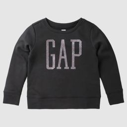 GAP Girls' Shimmer Logo Crew Neck Sweatshirt-picture-14