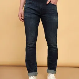Wrangler Skanders Dark Blue Slim Fit Low Rise Jeans-image-43