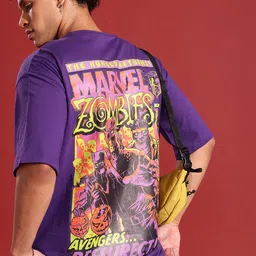 MARVEL STREET Pure Cotton Relaxed Fit T-shirt-image-78