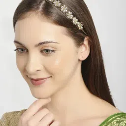 Oomph Kundan & Pearls Ethnic Matha Patti-image-67