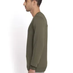 Wildcraft Dark Olive Regular Fit Printed Sweatshirt image 3