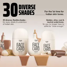 FAE Beauty Face Card Skin Tint Serum Foundation 40N Warm Neutral - 30 ml image 3