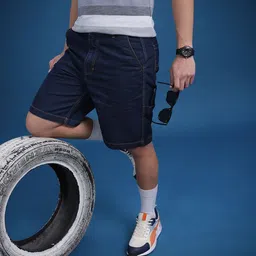 The Roadster Life Co. Men Denim Relaxed Fit Shorts-picture-22