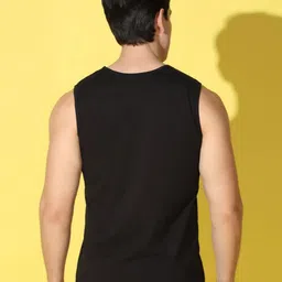 WOOSTRO Men Pack Of 2 Typography Printed Scoop Neck Cotton Slim Fit T-shirts image 3