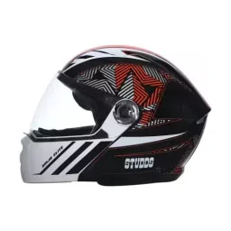 Studds NINJA ELITE SUPER D2 DECOR Black (570 mm) Medium Full Face Flip-Up Helmet, D2 BLACK N2-picture-21