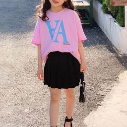 LULU & SKY Girls Printed T-shirt with Skirt-picture-25
