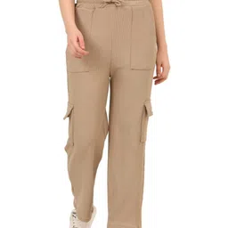 AMNOUR Girls Purple Track Pants-picture-14