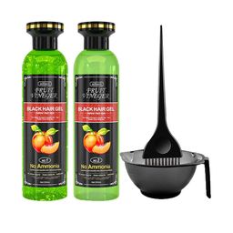 Adbeni Fruit Vineger Gel Hair Color -1l -Black With Bowl & Brush-picture-25