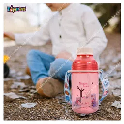Toyshine Tritan Water Bottle With Straw Pink - 400 ml image 2