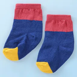 cute walk by babyhug Cutewalk By Babyhug Anti Bacterial Ankle Length Socks Stripes & Bicycle Design Pack of 3- White & Blue image 4