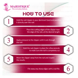 Majestique Nail Filers with Cuticle and Nail Clipper, Ultra Sharp Cutter, Manicure Pedicure Tools - 3Pcs Multicolor image 4