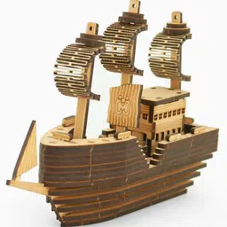 Mittimate 3D DIY Great White Ship Model for Kids 8+ Year I Brain Teaser 3D Ship Building Toy I Birthday Gift for Chlidren image 5