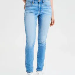American Eagle Outfitters Blue Skinny Fit Lightly Washed Jeans-image-95