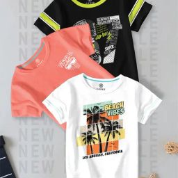 Codez Kids Multicolor Printed T-Shirt (Pack Of 3)-picture-25