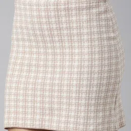 showoffff SHOWOFF Beige Printed Skirt image 5