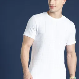 Mast & Harbour Men Self Design T-shirt-picture-42