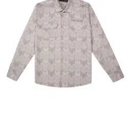 Cavio Peach Printed Shirt-picture-46